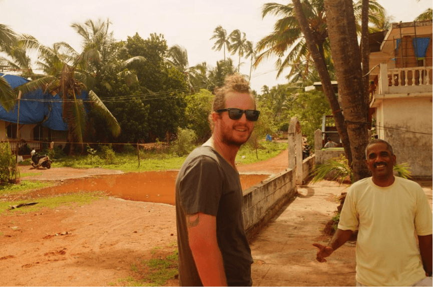 Our home and host in Goa, India