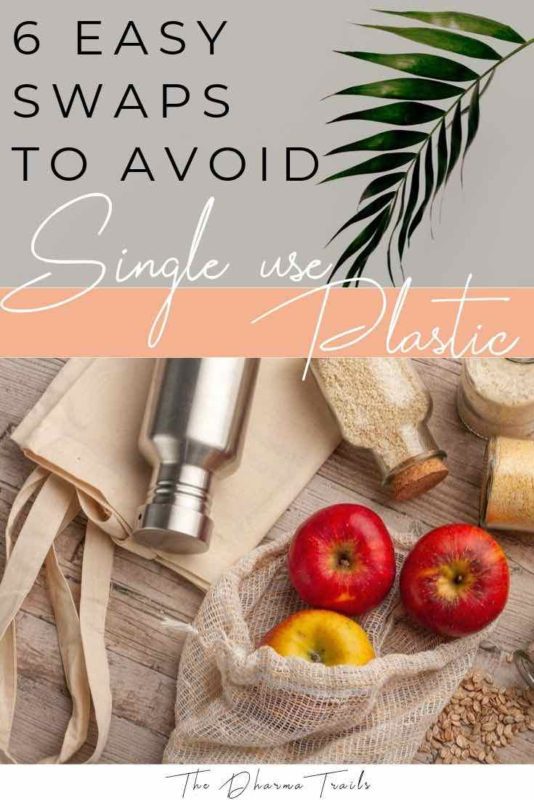 reusable products with text overlay 6 easy swaps to avoid single use plastics