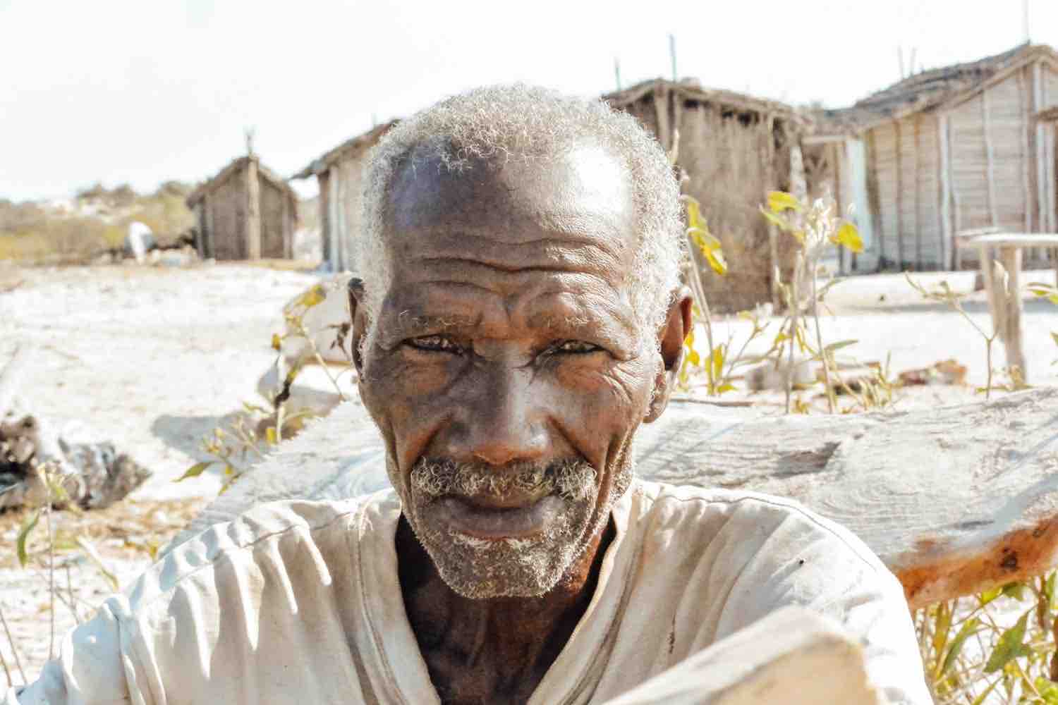 Madagascar old village man