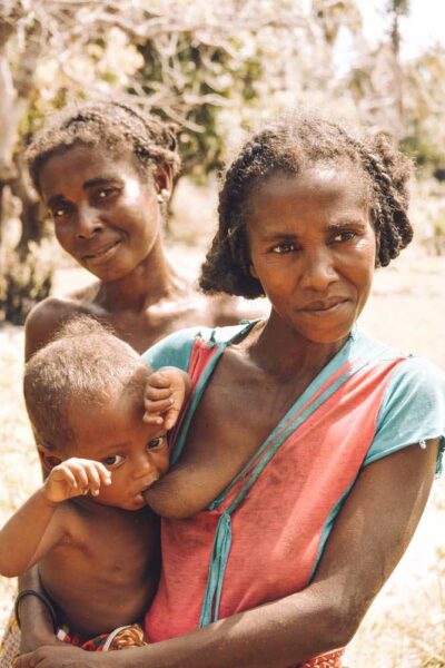 Malagasy woman breastfeeding
