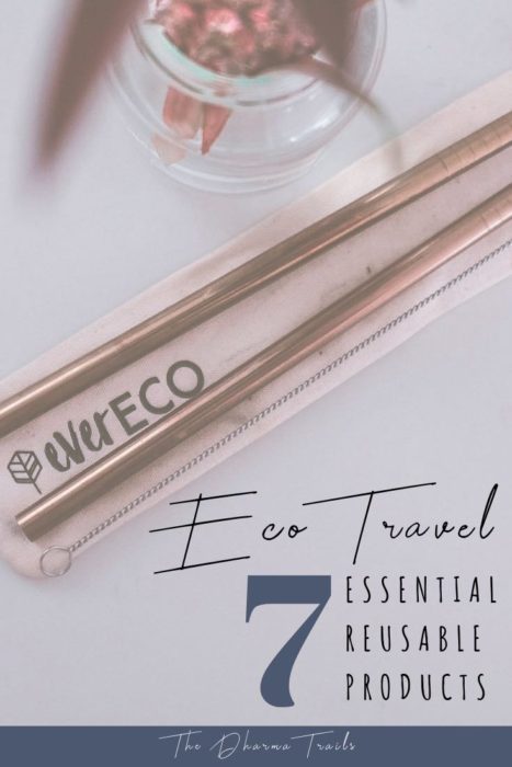 reusable metal straws with text overlay