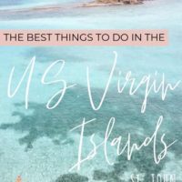 waterlemon cay with text overlay the best things to do in the US Virgin Islands