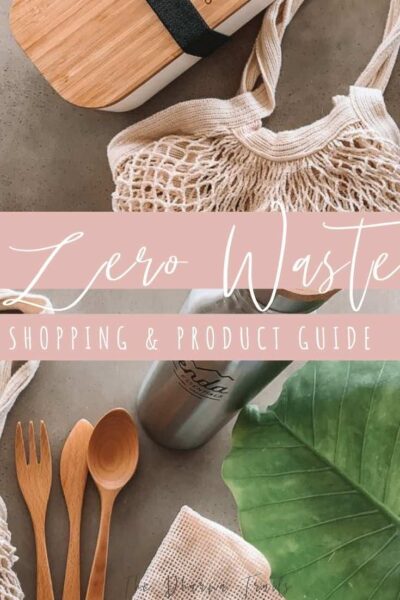 Zero Waste products with text overlay