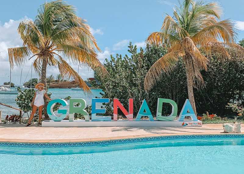 True Blue Grenada sign