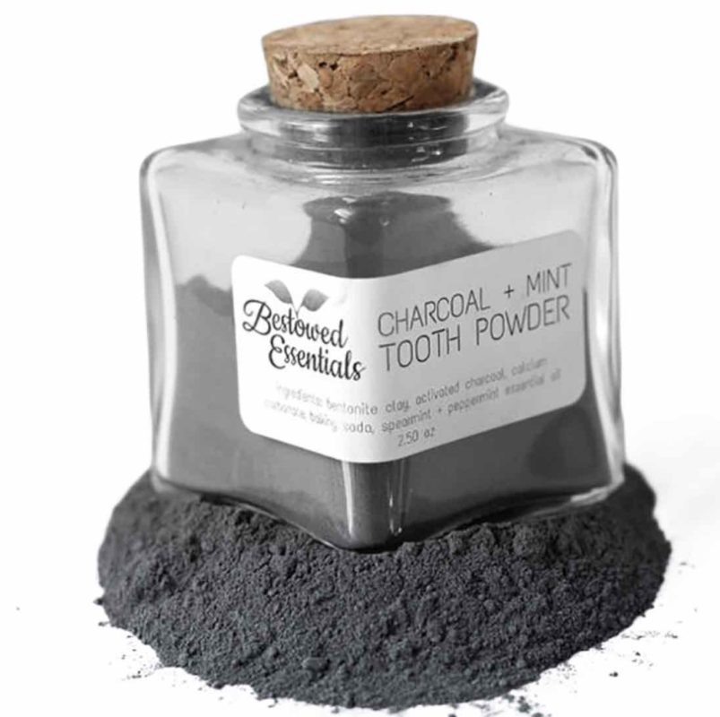 bestowed essentials charcoal tooth powder