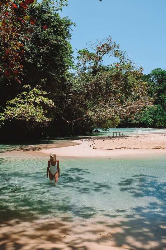 Crystal clear Creek in Frenchman's Cove Jamaica
