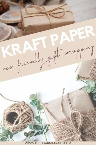 eco friendly gift wrapping using kraft paper