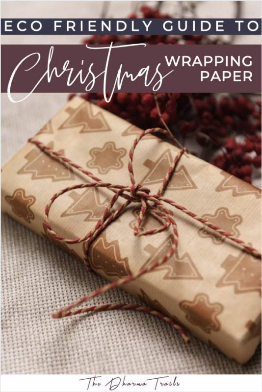 Christmas wrapping paper with text overlay eco friendly guide to wrapping paper 