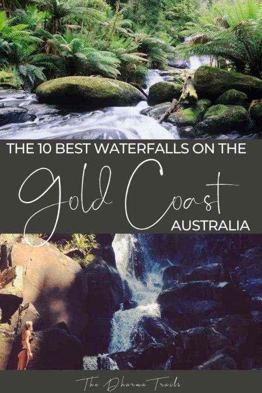 gold coast waterfalls with text overlay