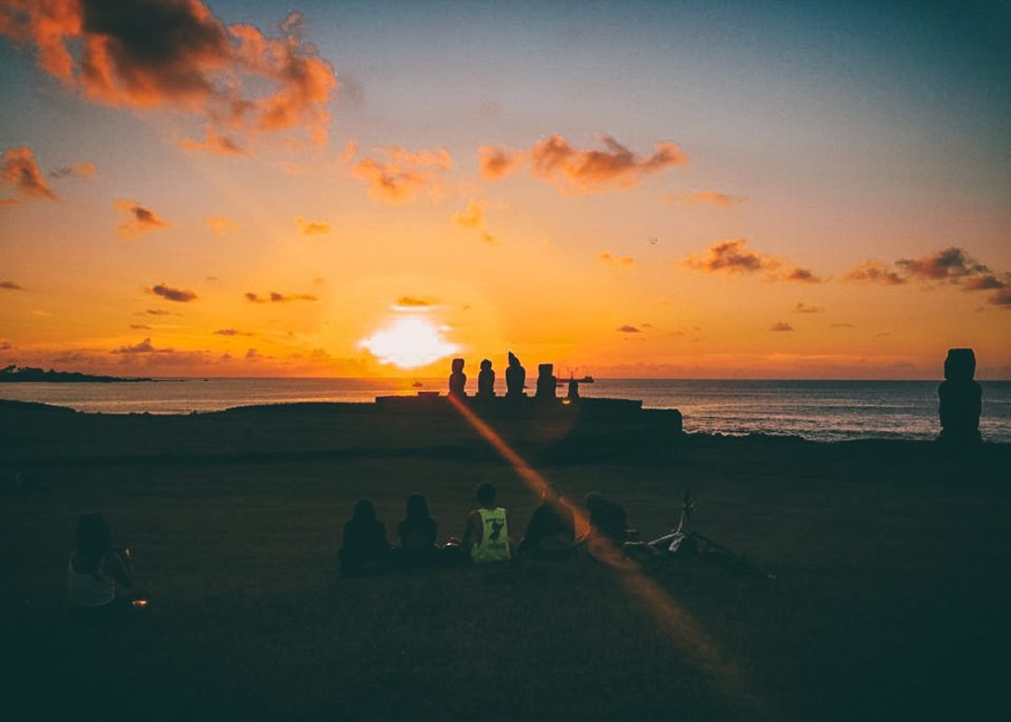 Ahu Tahai Sunset Easter Island