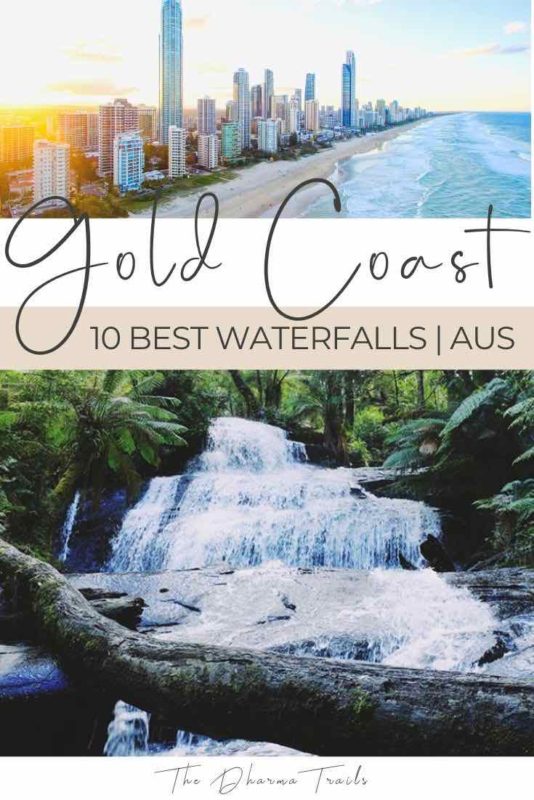 gold coast waterfalls with text overlay