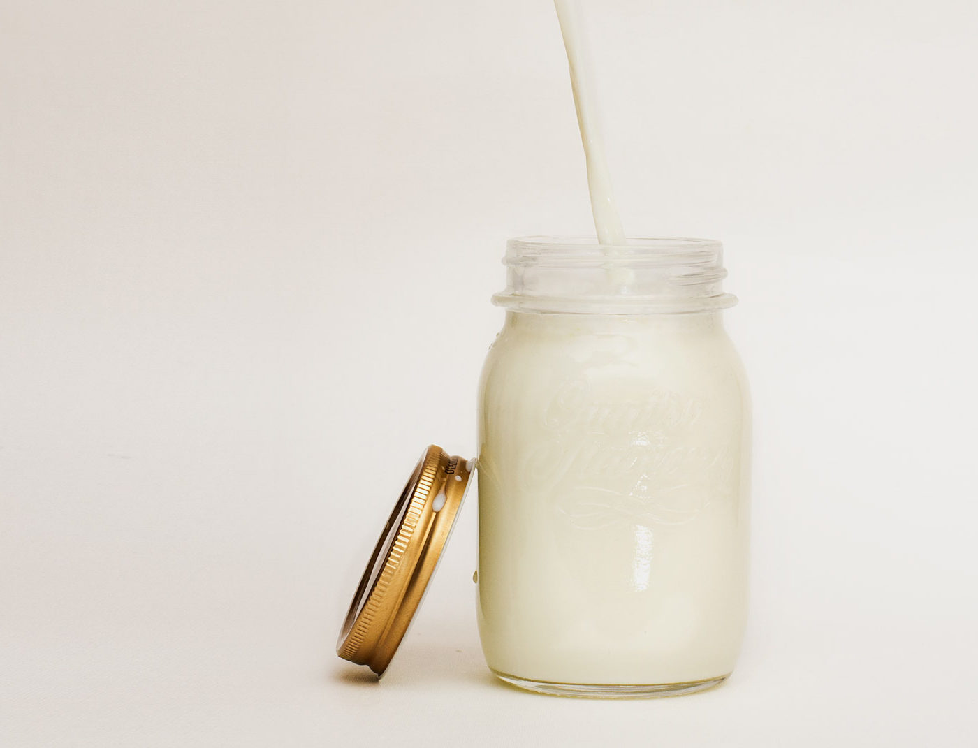 Almond Milk in a jar