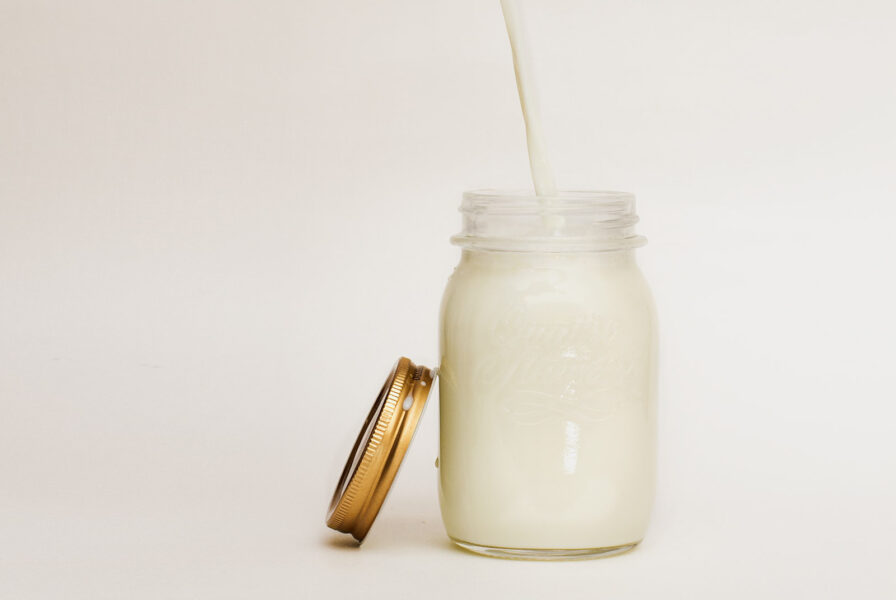 Almond Milk in a jar