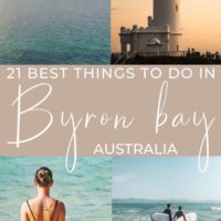 Byron bay highlights with text overlay 21 best things to do