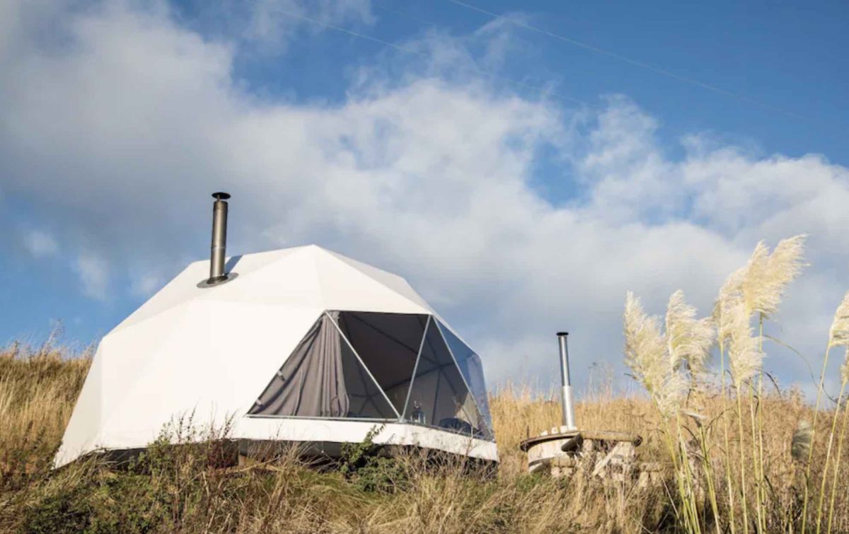glamping scotland dome tent