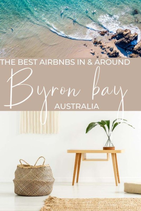 unit interior with text overlay the best airbnbs in and around byron bay australia