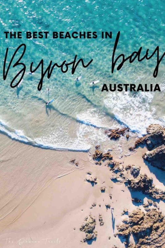 the pass with text overlay the best beaches in byron bay australia