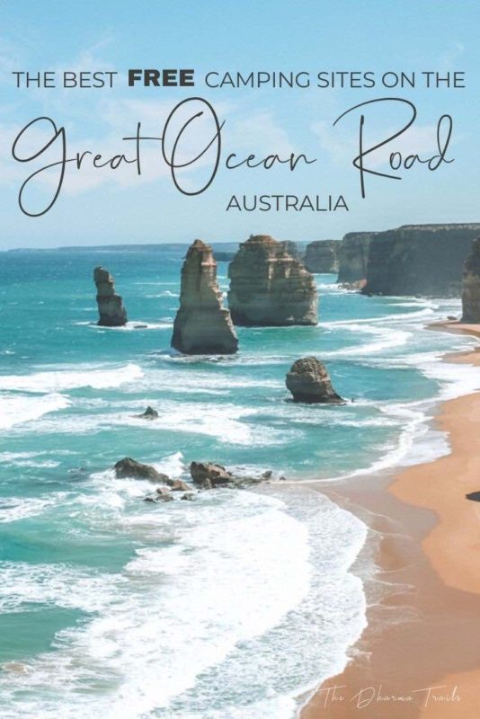 the 12 Apostles with text overlay The best free camping sites on the great ocean road australia