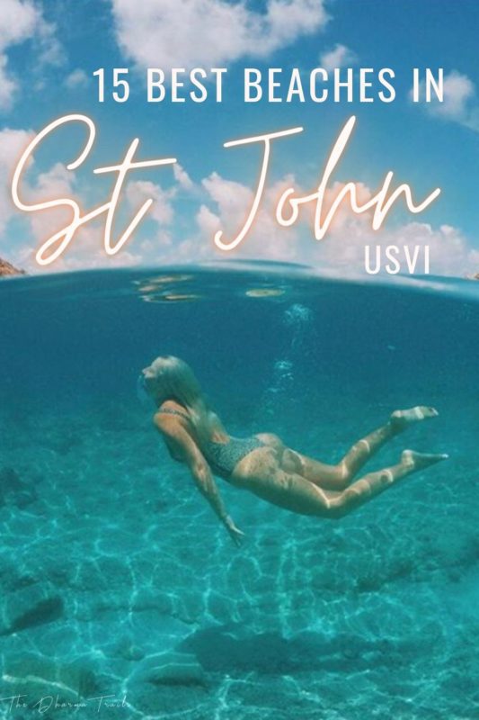 girl snorkeling in crystal clear water in St John