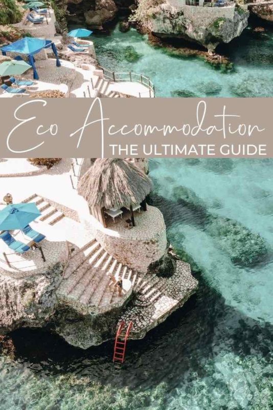 the rockhouse negril with text overlay eco accommodation the ultimate guide