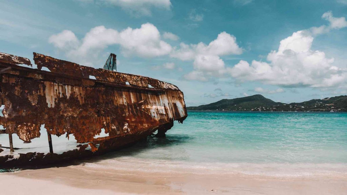 Carriacou Beach Shipwreck