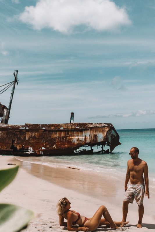 Shipwreck beach Carriacou