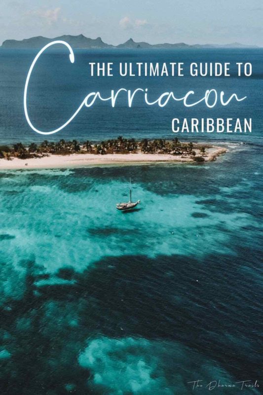 sandy island with text overlay the ultimate guide to carriacou