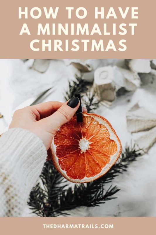 dried orange minimalist christmas decoration