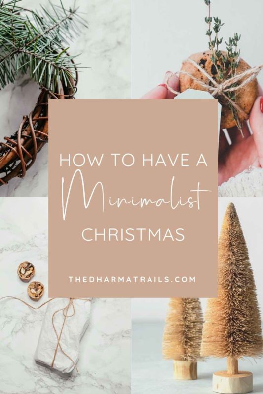 various images of minimalist christmas decorations