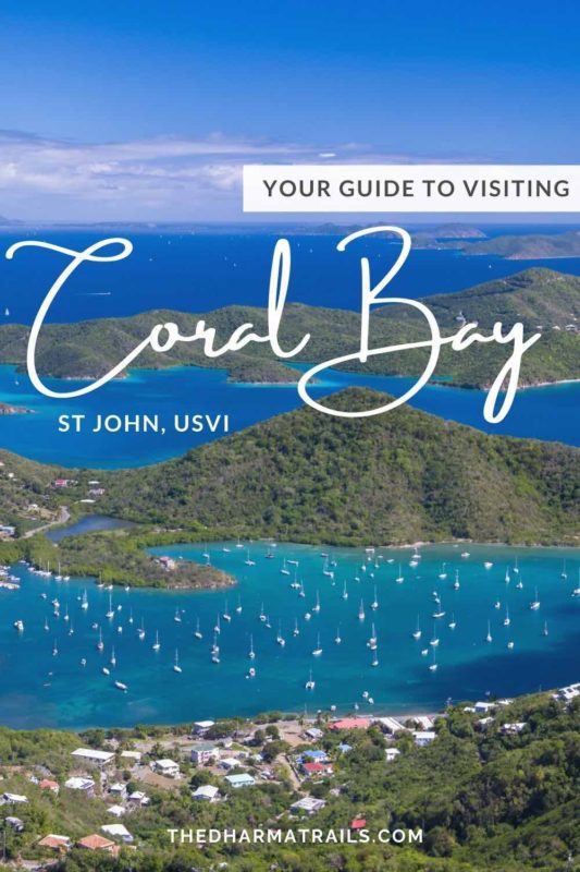 coral bay view with text overlay your guide