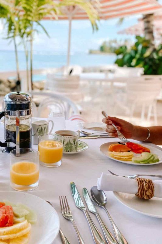 breakfast at Cobblers Cove Barbados