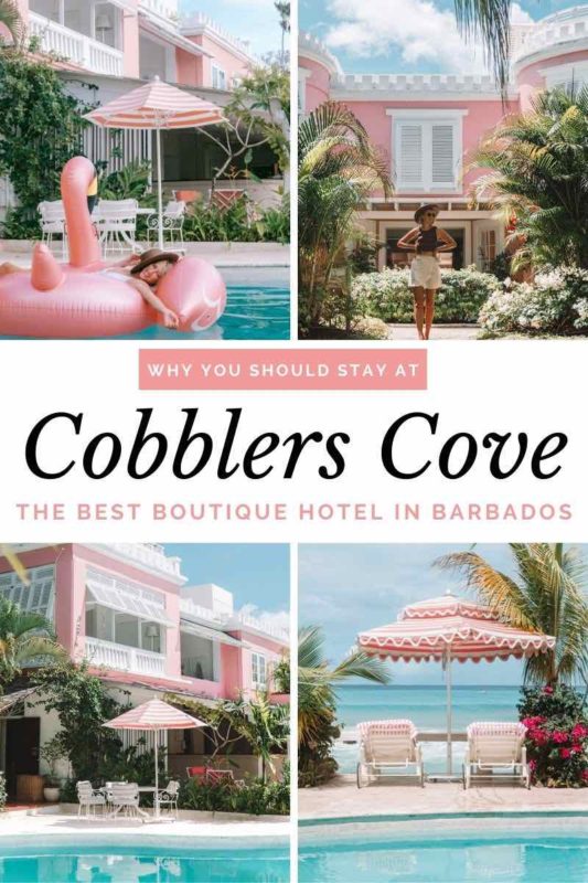 Highlights of the pink Cobblers Cove barbados