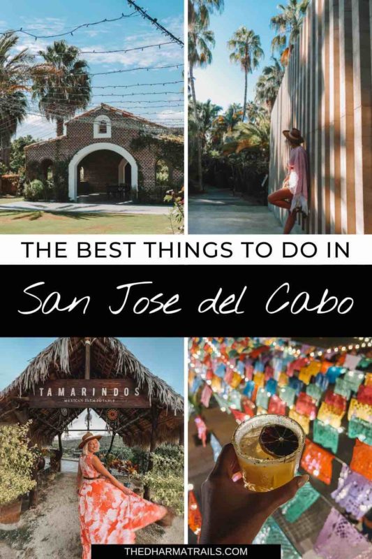 San jose del cabo things to do with text overlay