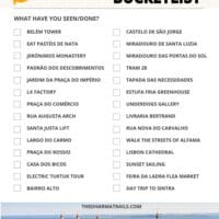 bucket list checklist guide of things to do in Lisbon Portugal