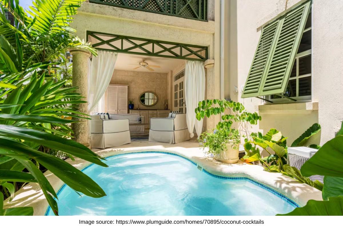 villa with a private plunge pool barbados