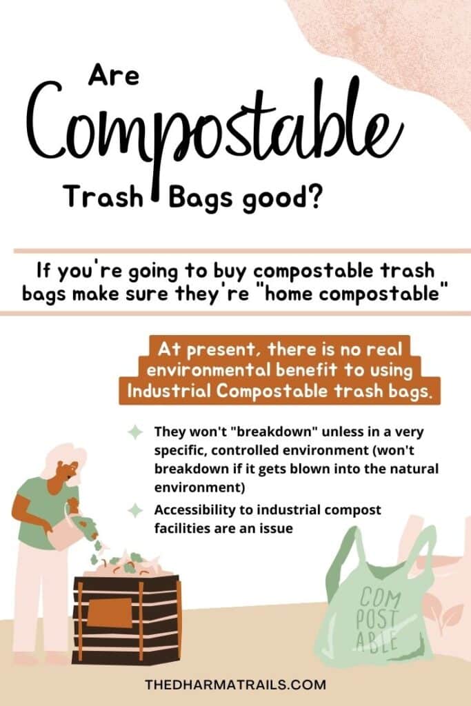 are compostable trash bags good infographic
